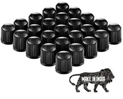 ACUTAS 20 Pcs Car Wheel Universal Tire Stem Covers for Cars, SUVs, Bike and Bicycle, Trucks, Motorcycles Heavy-Duty Valve Cap (Black, 20)