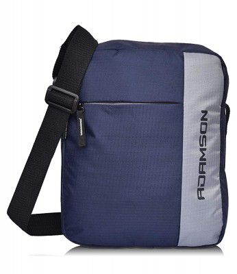 Adamson tex mill men and women Blue and grey side bag (ASB-053)
