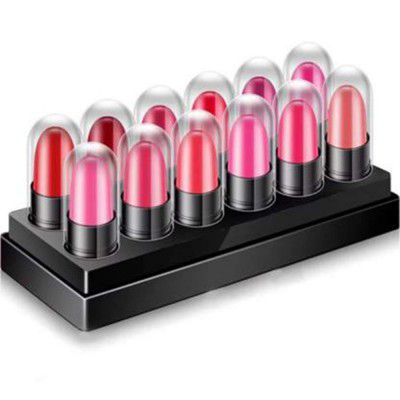Adbeni Matte Mini Lipstick - Set of 12 (multicolored, 10 g)