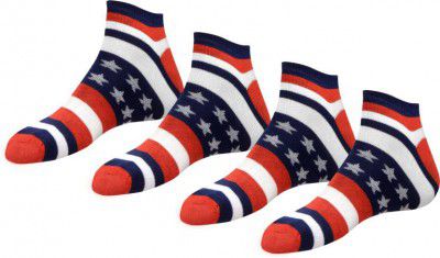 ADDBIV  Boys Solid Ankle Length  (Pack of 4)