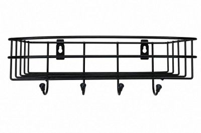 Adhesive Wall-Mounted Bathroom Shelves – Rustproof Metal Racks with Hooks for Toiletries & Accessories