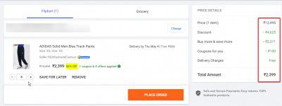 Adidas: Buy 1 Get 4 Free | Effective Flat 80% Discount