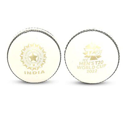 Adidas ICC 2 Pc Deco White Leather Ball - Pack of 2