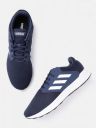 ADIDAS Men Navy Blue & White Woven Design Show The Way Sustainable Running Shoes...
