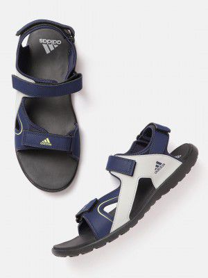 ADIDAS Men Navy & Grey Adirengo Light Colourblocked Sports Sandals
