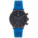 adidas Men Silicone Originals Analog Black Dial Watch-Aosy22015, Band Color-Blue...