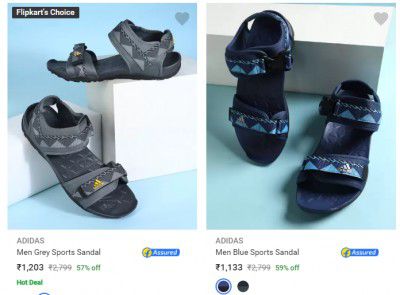 ADIDAS Men's Sandal @ Minimum 50% Discount