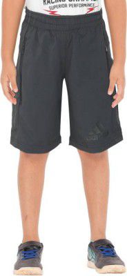 ADIDAS  Short For Boys Solid Polycotton  (Grey)