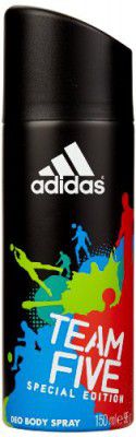 Adidas Team Five Deodorant Body spray 150ml Unscented for Unisex