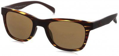 Adidas UV Protected Rectangular Unisex Sunglasses - (AOR004.092.000|52|Brown Color Lens)