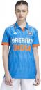 ADIDAS Women Printed Mandarin Collar Polyester Blue T-Shirt...