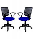 Adiko ADPND 075 Mesh Back Chair, Set of 2 (Blue)...