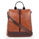 ADISA Faux Leather Unisex Backpack Bag for Men Women Boys Girls (BPH065)...