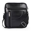 ADISA Faux Leather Unisex Sling Cross Body Travel Office Messenger Bag (MS9013)...