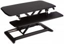 AmazonBasics Adjustable Standing Desk Attachment for Computer Monitor and Keyboard, Black...