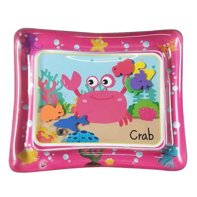 ADKD Baby Kids Water Play Mat Toys Inflatable Tummy Time Leakproof Water Play Mat and Toddlers Perfect Fun Activity Inflatable Mat, Activity Play Center Indoor and Outdoor Water Play Mat for Baby (Pin