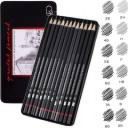 Adoere 12 Pcs Sketch Pencil Set For Artist Drawing Sketching...