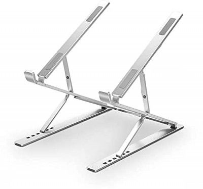 Adofys Portable Double-Layer Laptop Stand, Aluminium Alloy Adjustable Height Laptop Computer Stands, Ergonomic Foldable Desktop Holder,Ventilated Ultra-Thin Bracket for All Laptops MacBook and Ipad