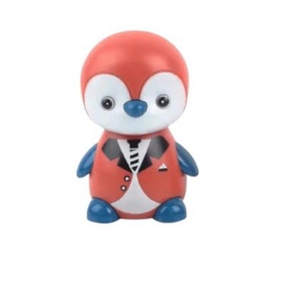 Adora Penguin Friction Toy | Automatic Sliding Plastic Penguin Car Toy 360° Rotating Head | Mini Vehicle Toy for Kids | Press & Go Baby Car Toy | 10 cm (Penguin Friction Toy)