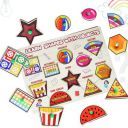 Adora Wooden Learning Educational Game Board for Kids, Shape Their Learning Journey: Educational Shapes Puzzle Game for Kids Wooden Shapes Puzzle Learning Game for Boys & Girls...