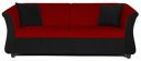 Adorn India Acura 3 Seater Sofa (Maroon & Black)...