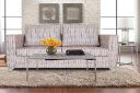 Adorn India Lancia 3 Seater Sofa Digitel Print (Grey)...