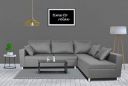 Adorn India Straight line L Shape Sofa (Light Grey)...