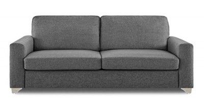 Adorn India Wooden Straight Line Three Seater Sofa (Grey)