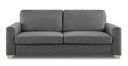 Adorn India Wooden Straight Line Three Seater Sofa (Grey)...
