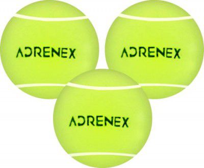 Adrenex by Flipkart Light Cricket Tennis Ball (Pack of 3, Yellow)