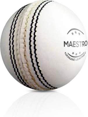 Adrenex by Flipkart Maestro 2 panel White Cricket Leather ball (Pack of 1, White)