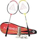 Adrenex by Flipkart R201 Combo - 2 Badminton Racquet with Shuttle Badminton Kit...