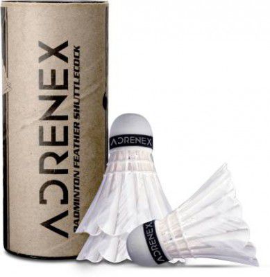 Adrenex by Flipkart S101 Feather Shuttle - White  (Slow, 75, Pack of 3)