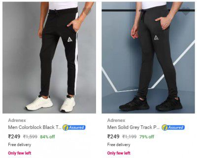 Adrenex Men Track Pants Starting @ ₹249/-