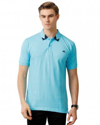 ADRO Men's Polo Collar All Over Printed Half Sleeve T-Shirt