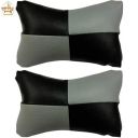 Adroitz Cushion (Set of 2, Medium, Black/Grey)...