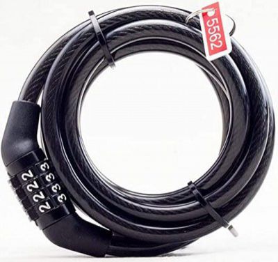 AdroitZ Kandid Multipurpose Universal Number Chain Cable Bike/Bicycle Helmet Lock Heavy Duty, Security Number Lock for TVS Apache, Bajaj Pulsar, Hero Splendor, Hero HF Deluxe, Honda CB Shine, TVS Raid