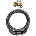 AdroitZ Universal Anti-Theft Bike Lock Stainless Steel Cable Coil/Bike Security Lock with 2 Key for Honda Activa 5G_(Black)...