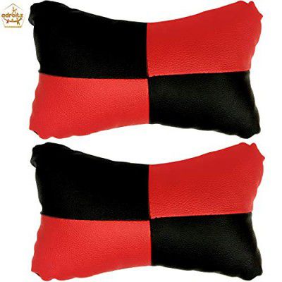 Adroitz Universal Car Neck Rest Pillow/Cushion Set Headrest Pain Relief Support of 2 Pieces