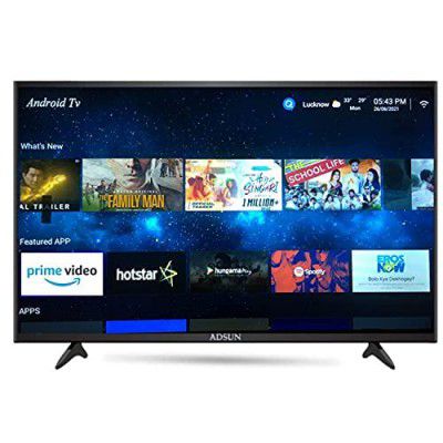 ADSUN 80 cm (32 Inches) HD Ready Smart LED TV A-3200S (Black) (2021 Model)