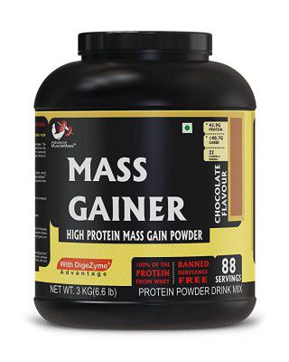 Advance Musclemass Mass Gainer Supplement Powder (Chocolate Flavour | 3 Kg (6.6 lb)