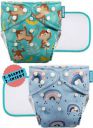 Advanso Leakage Proof cloth diapers for babies 0 to 3 years high absorbent 2 reusable diaper 2 insert pad pack washable diapers free size 5-18kg adjustable pocket cover liners 23...