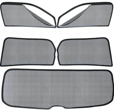 Adwait Car Zipper with Dicky Side & Rear Windows Magnetic Car Curtain Sunshades for Hyundai Verna Old (2005-2011)