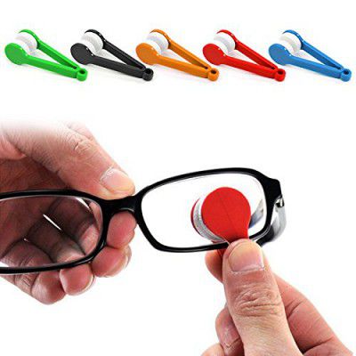 Aegon Specs Lens Cleaner for Spectacles | Glasses | Sunglasses | Eye glass | Microfiber Cleaner Brush Cleaning Tool Assorted Colours (Pack of, 2)