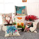AEROHAVEN Cotton 175TC Cushion Cover, 16 x 16 Inch, Multicolour, Set of 5...