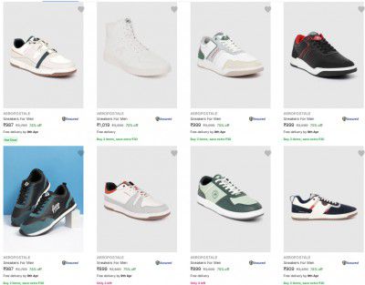 Flipkart : Upto 85% Off Aeropostale Men’s Casual Shoes