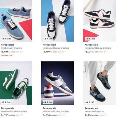 Myntra : Upto 80% OFF -  Aeropostale Casual Shoes | Starts at Rs.659