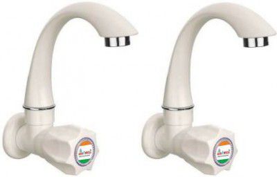 aerowell PVC Tap Kitchen Mixer White POLO Sink Cock for Bathroom Wash Basins Tap Kitchen Mixer White POLO Sink Cock (Wall Mount Installation Type)