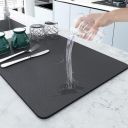 AERYS Dish Drying Mat for Kitchen Drying mat for Kitchen Utensils Water Absorbent mat Large Dry mat for Kitchen Utensils Kitchen Linens Place mats for Home (30 Cm * 40 Cm) (Pack of 2)...