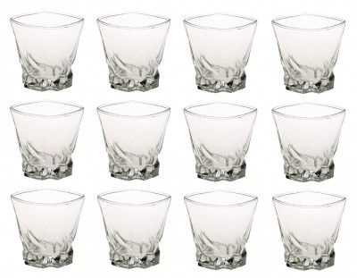 Afast Beverage Tumbler Multipurpose Glass Set of 12 